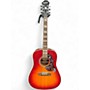 Used Epiphone Hummingbird 2 Tone Sunburst Acoustic Guitar 2 Tone Sunburst