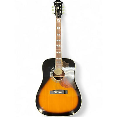 Used Epiphone Hummingbird Artist 2 Color Sunburst Acoustic Guitar