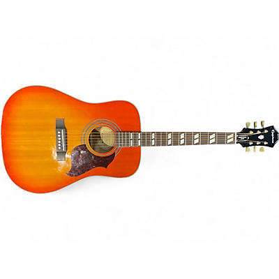 Used Epiphone Hummingbird Artist Heritage Cherry Sunburst Acoustic Guitar