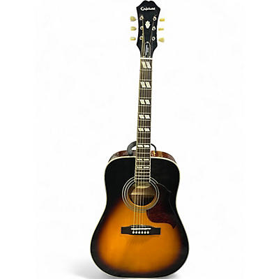 Used Epiphone Hummingbird Artist Vintage Sunburst Acoustic Guitar