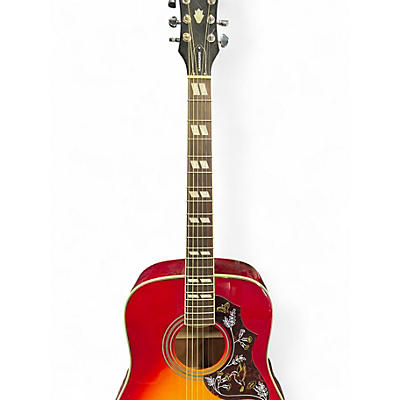 Used Epiphone Hummingbird BURST Acoustic Guitar