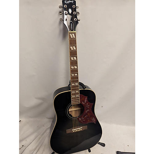 Epiphone Used Epiphone Hummingbird Black Burst Acoustic Guitar black burst