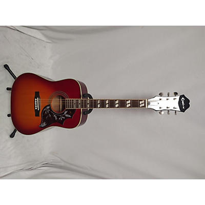 Epiphone Used Epiphone Hummingbird Cherry Sunburst Acoustic Guitar