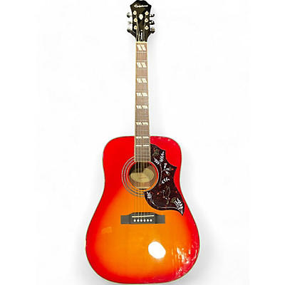 Epiphone Used Epiphone Hummingbird Cherry Sunburst Acoustic Guitar