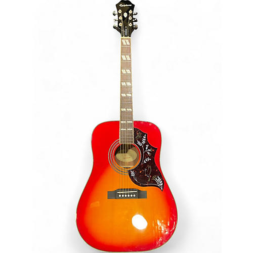 Epiphone Used Epiphone Hummingbird Cherry Sunburst Acoustic Guitar Cherry Sunburst