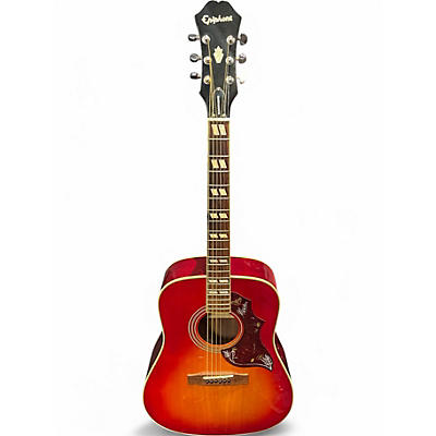 Used Epiphone Hummingbird Cherry Sunburst Acoustic Guitar
