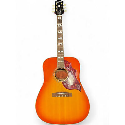 Used Epiphone Hummingbird Cherry Sunburst Acoustic Guitar
