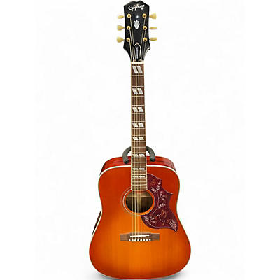 Used Epiphone Hummingbird Cherry Sunburst Acoustic Guitar