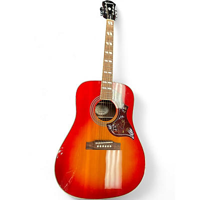 Used Epiphone Hummingbird Cherry Sunburst Acoustic Guitar