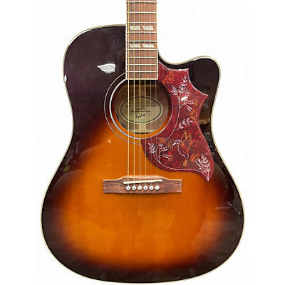 Used Epiphone Hummingbird EC STUDIO 2 Color Sunburst Acoustic Electric Guitar