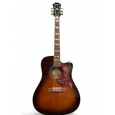 Used Epiphone Hummingbird EC Studio Dark Burst Acoustic Electric Guitar
