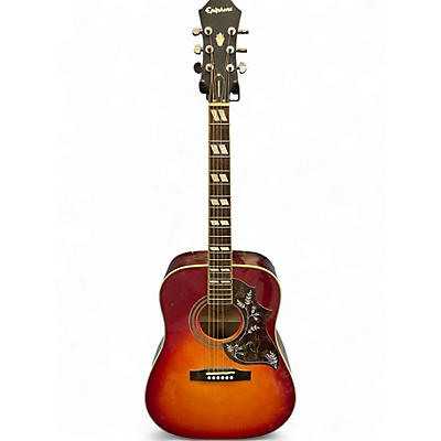 Used Epiphone Hummingbird Heritage Cherry Sunburst Acoustic Guitar