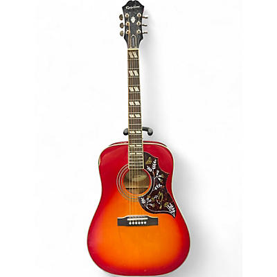 Used Epiphone Hummingbird Heritage Cherry Sunburst Acoustic Guitar