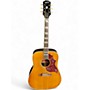 Used Epiphone Hummingbird Inspired by Gibson Aged Antique Natural Acoustic Electric Guitar Antique Natural