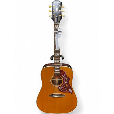 Used Epiphone Hummingbird Inspired by Gibson Natural Acoustic Electric Guitar