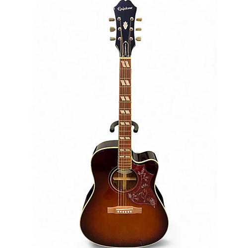 Epiphone Used Epiphone Hummingbird Performer Pro Tobacco Burst Acoustic Electric Guitar Tobacco Burst