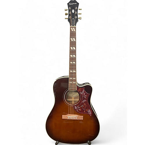 Epiphone Used Epiphone Hummingbird Performer Pro Tobacco Sunburst Acoustic Electric Guitar Tobacco Sunburst