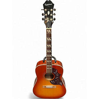 Used Epiphone Hummingbird Pro 2 Color Sunburst Acoustic Electric Guitar