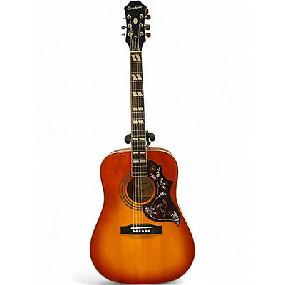 Used Epiphone Hummingbird Pro 2 Color Sunburst Acoustic Electric Guitar