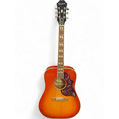 Used Epiphone Hummingbird Pro 2 Color Sunburst Acoustic Electric Guitar