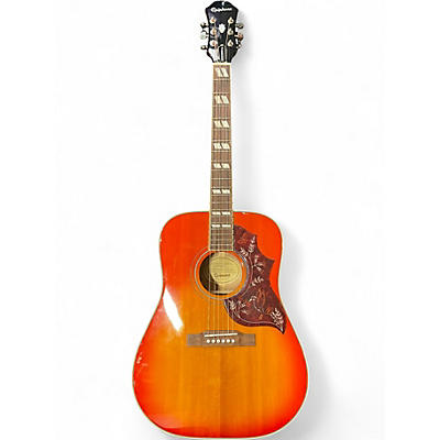 Used Epiphone Hummingbird Pro 2 Color Sunburst Acoustic Electric Guitar