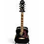 Used Epiphone Hummingbird Pro Black Acoustic Electric Guitar Black