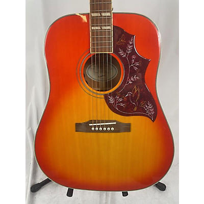 Epiphone Used Epiphone Hummingbird Pro Cherry Sunburst Acoustic Electric Guitar