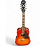 Used Epiphone Hummingbird Pro Cherry Sunburst Acoustic Electric Guitar Cherry Sunburst