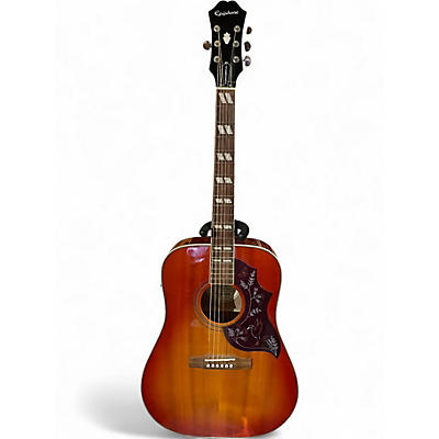 Used Epiphone Hummingbird Pro Cherry Sunburst Acoustic Electric Guitar