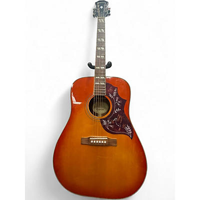 Used Epiphone Hummingbird Pro Faded Heritage Cherry Sunburst Acoustic Electric Guitar