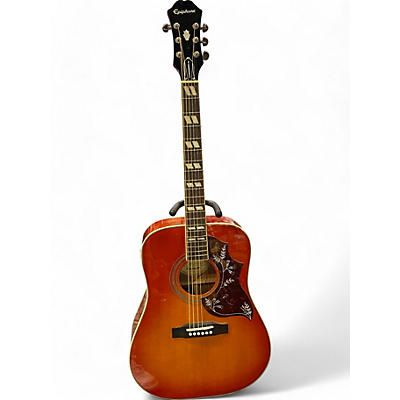 Epiphone Used Epiphone Hummingbird Pro Heritage Cherry Sunburst Acoustic Electric Guitar