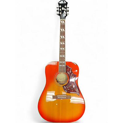 Used Epiphone Hummingbird Pro Heritage Cherry Sunburst Acoustic Electric Guitar