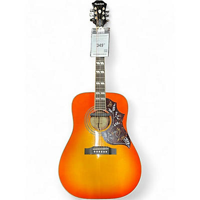 Used Epiphone Hummingbird Pro Heritage Cherry Sunburst Acoustic Electric Guitar