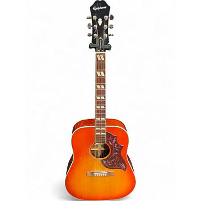 Used Epiphone Hummingbird Pro Heritage Cherry Sunburst Acoustic Electric Guitar