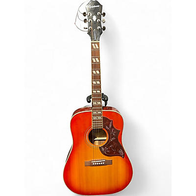 Used Epiphone Hummingbird Pro Sunburst Acoustic Electric Guitar