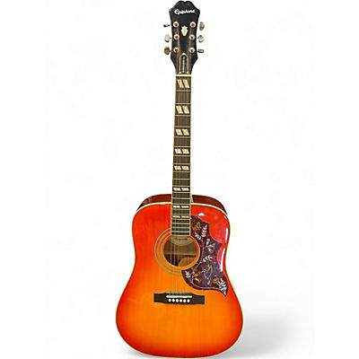 Used Epiphone Hummingbird Pro Sunburst Acoustic Electric Guitar