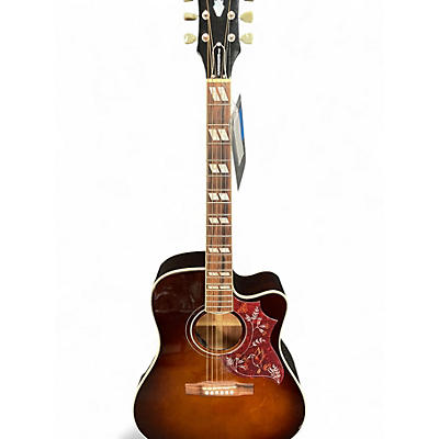 Used Epiphone Hummingbird Pro Tobacco Burst Acoustic Electric Guitar