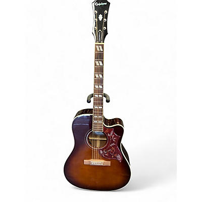 Used Epiphone Hummingbird Pro Tobacco Burst Acoustic Electric Guitar