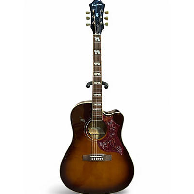 Used Epiphone Hummingbird Pro Vintage Sunburst Acoustic Electric Guitar