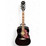 Used Epiphone Hummingbird STUDIO Ebony Acoustic Electric Guitar Ebony