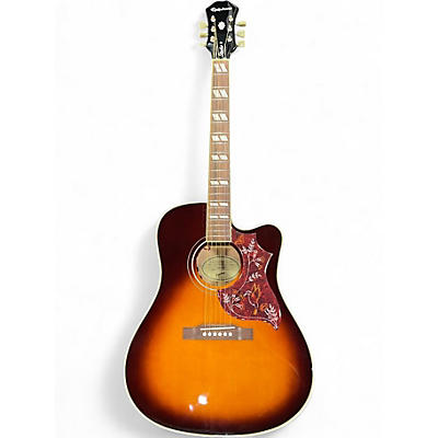 Used Epiphone Hummingbird Studio 3 Color Sunburst Acoustic Electric Guitar