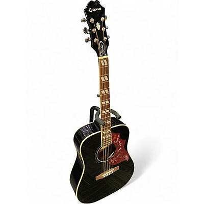 Epiphone Used Epiphone Hummingbird Studio Black Acoustic Electric Guitar