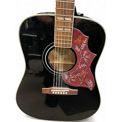 Used Epiphone Hummingbird Studio Black Acoustic Electric Guitar