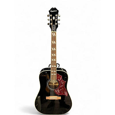 Used Epiphone Hummingbird Studio Black Acoustic Electric Guitar