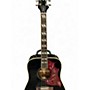Used Epiphone Hummingbird Studio Black Acoustic Electric Guitar Black