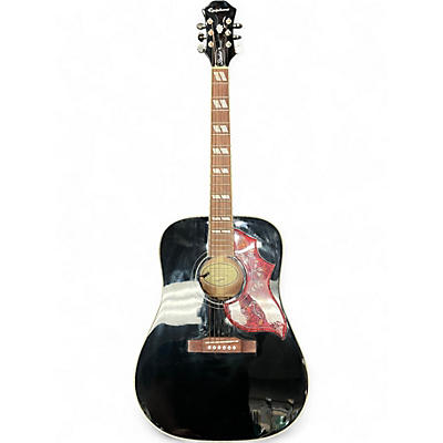 Used Epiphone Hummingbird Studio Black Acoustic Electric Guitar