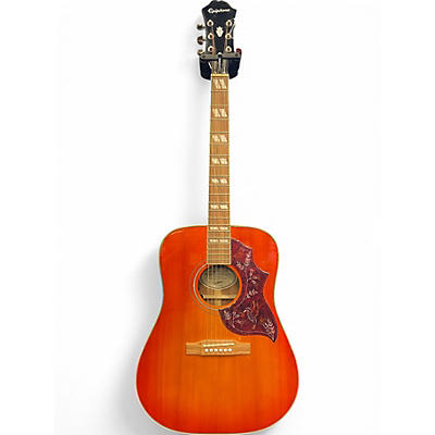Used Epiphone Hummingbird Studio Cherry Sunburst Acoustic Electric Guitar