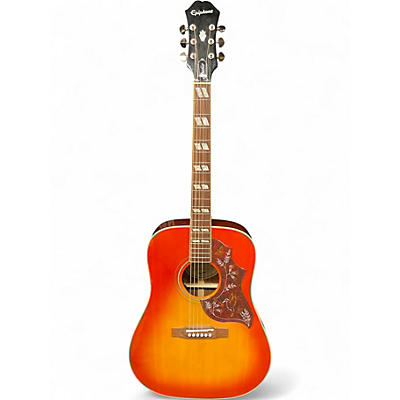 Used Epiphone Hummingbird Studio Cherry Sunburst Acoustic Electric Guitar