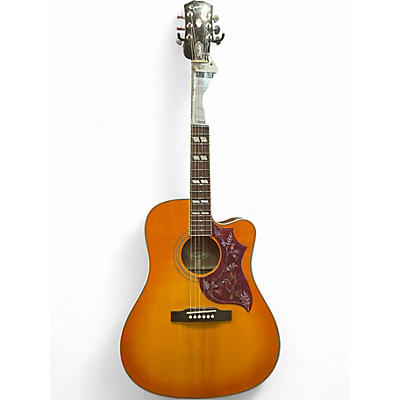 Used Epiphone Hummingbird Studio EC Heritage Cherry Sunburst Acoustic Electric Guitar