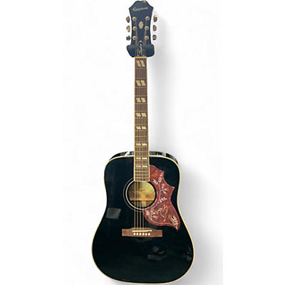 Used Epiphone Hummingbird Studio Ebony Acoustic Electric Guitar